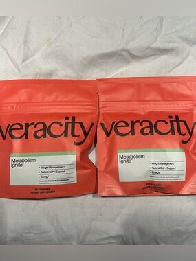 Veracity Metabolism Ignite 60 Capsules X 2 Pack Best By: 12/2027